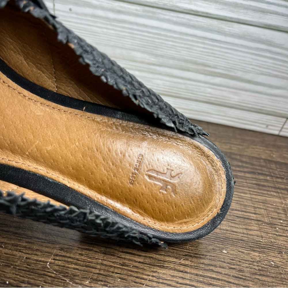 Frye Terri Woven Gore Mule Women’s Black Shoes - Women’s Size‎ 8 (M) - Picture 6 of 9